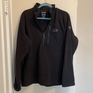 Mens Lg Mountain Hard Wear Fleece Half Zip